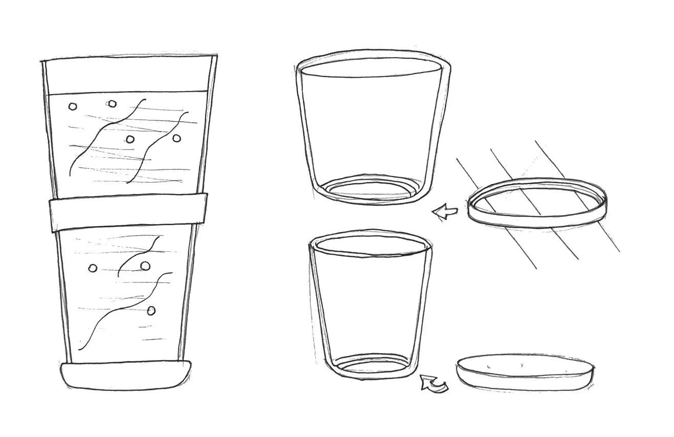 Comb- Cup sketches