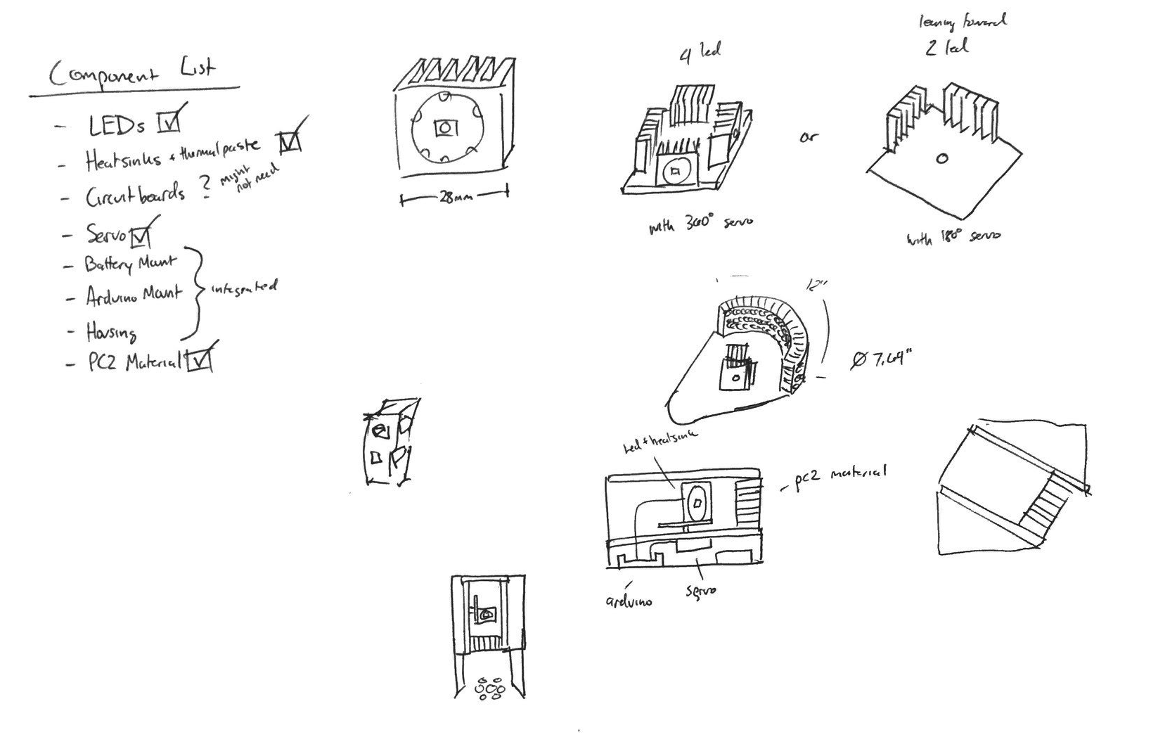 Luminaire design drawing 