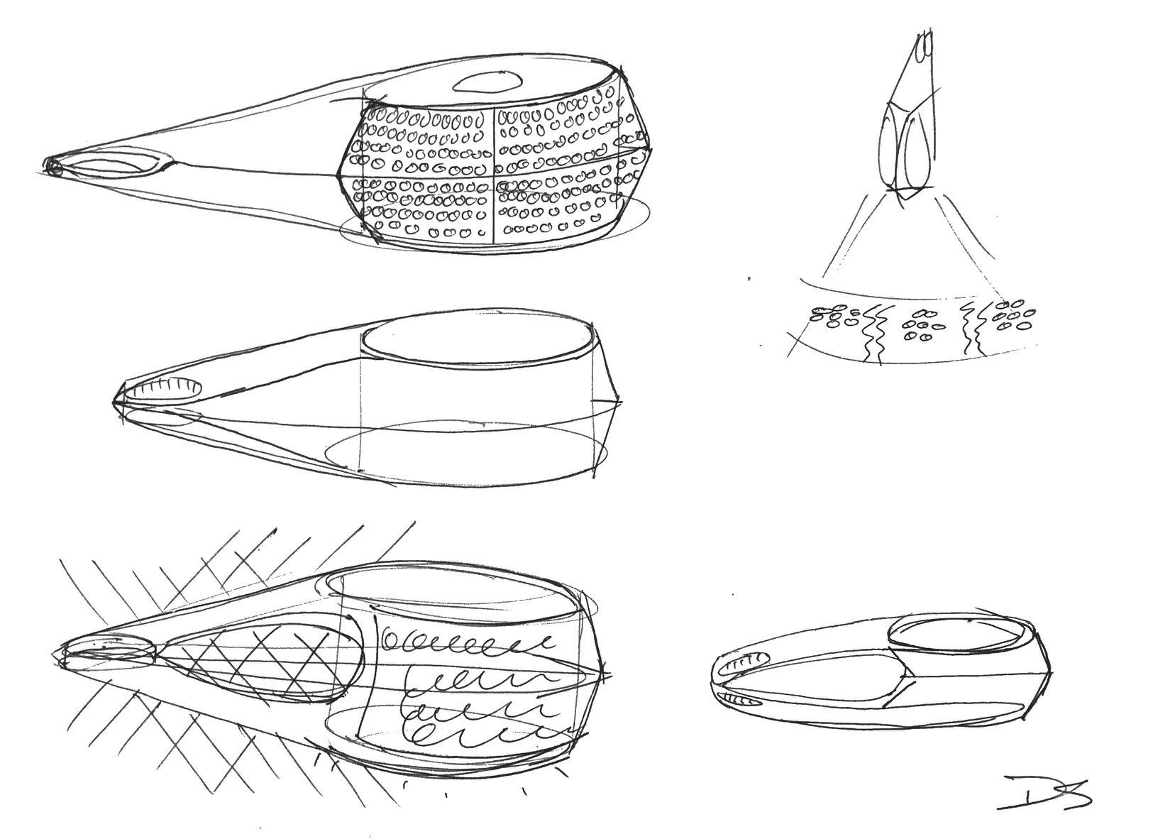 Cube lamp design drawing 2