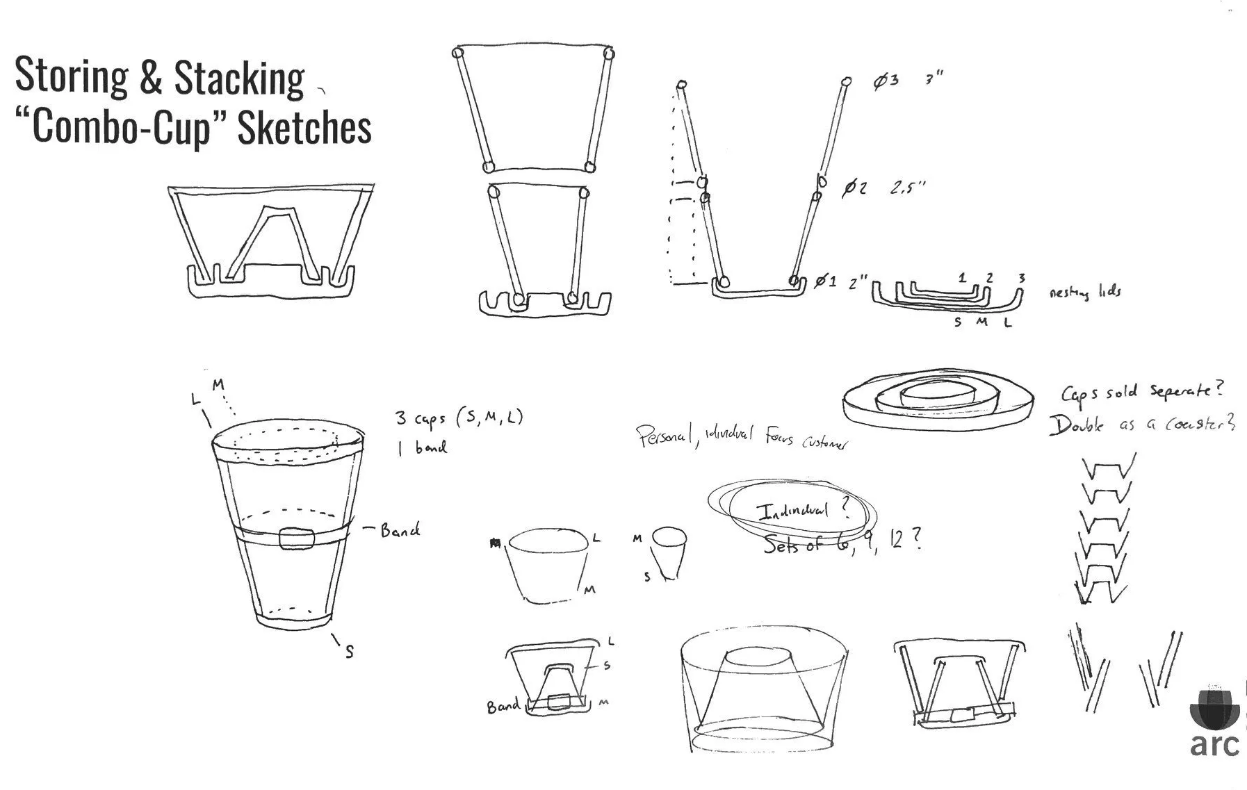 Combo-Cup Sketches