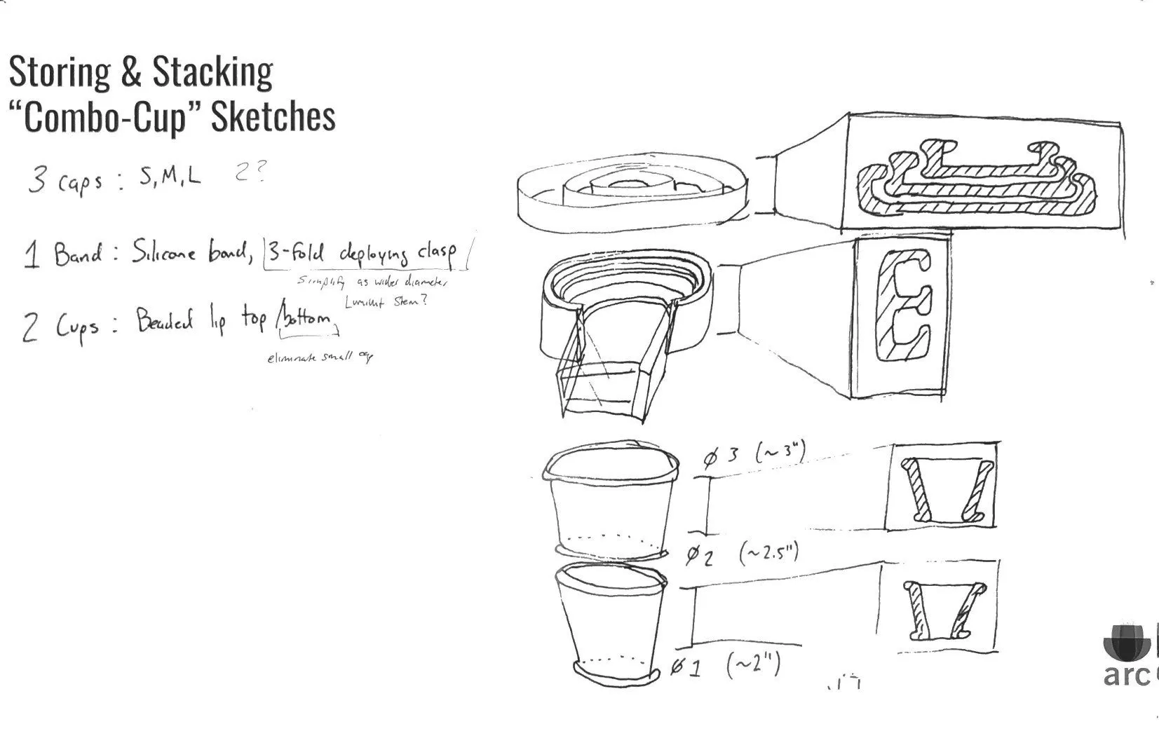 Comb- Cup Sketches Storing