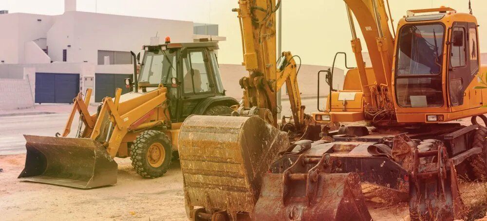 Excavators Stays Near the House — Greg Thompson Earthmoving in Pink Lily, QLD