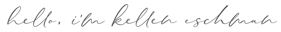 hello kellen cursive