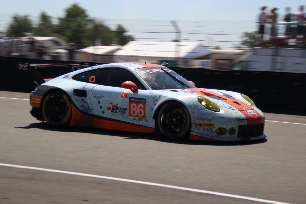 38ste overall & 10de LM GTE AM - Porsche 991.1 RSR (Gulf Racing UK) - LM GTE AM - #86 Mike Wainwright, Ben Barker & Nick Foster