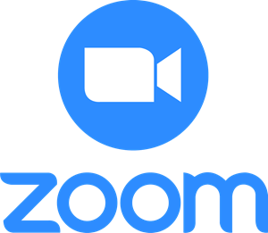 Click here for Zoom Meetings Logo representing Zoom