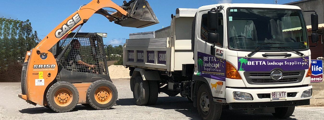 Dump track for Gold Coast Landscape Supplies