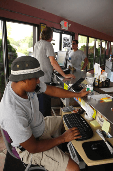 Man Answering Phone Call — Kearny, NJ — Bibbs Auto Recycling