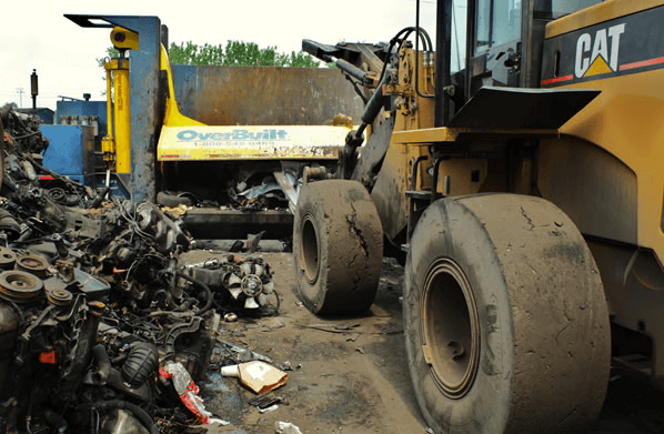 Crushing Cars — Kearny, NJ — Bibbs Auto Recycling