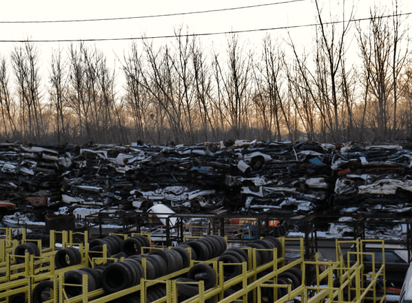 Tires And Crushed Cars — Kearny, NJ — Bibbs Auto Recycling