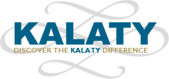 Kalaty logo with teal text and gold tagline, “Discover the Kalaty Difference”