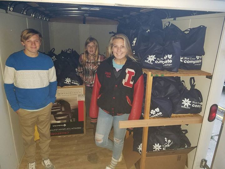 Distributing Snuggle Sacks for Homeless