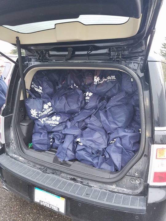 Distributing Snuggle Sacks for Homeless