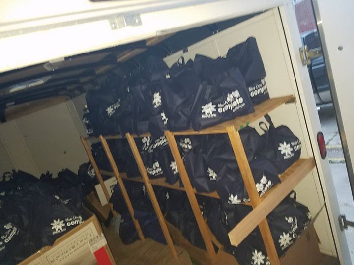 Distributing Snuggle Sacks for Homeless
