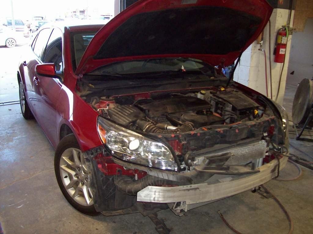 Malibu Before — Oklahoma City, OK — Freeman Collision Center