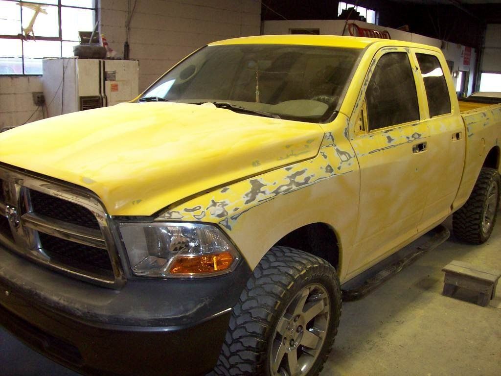 Yellow Car Before — Oklahoma City, OK — Freeman Collision Center