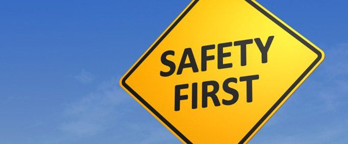 Safety First Sign — Oklahoma City, OK — Freeman Collision Center Safety First Sign — Oklahoma City, OK — Freeman Collision Center
