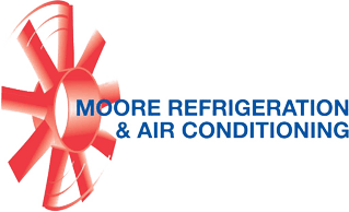 The logo for moore refrigeration and air conditioning