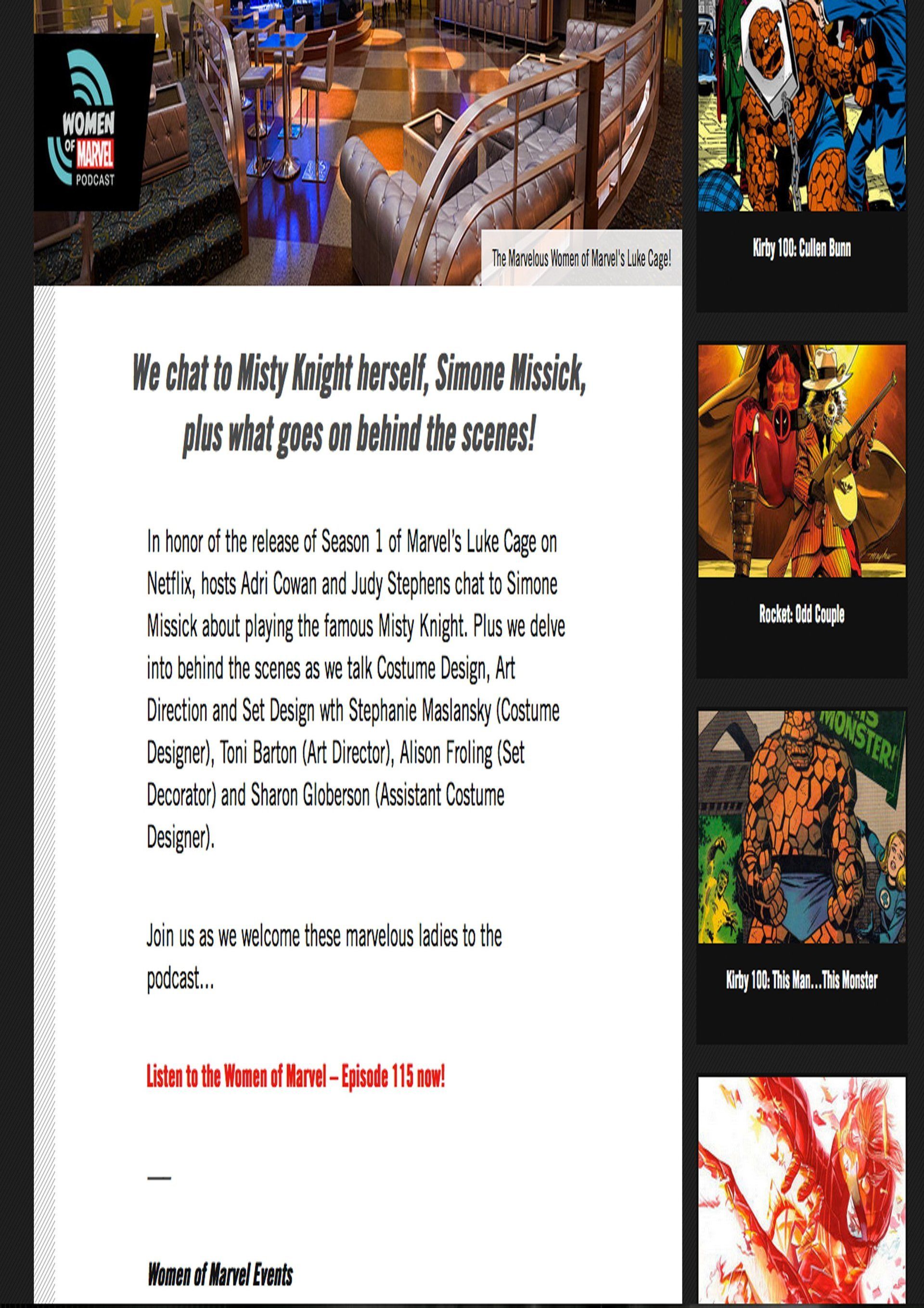 press image  women of marvel podcast