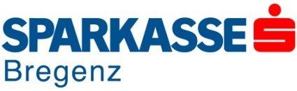 Ein blau-rotes Logo für die Sparkasse Breganz