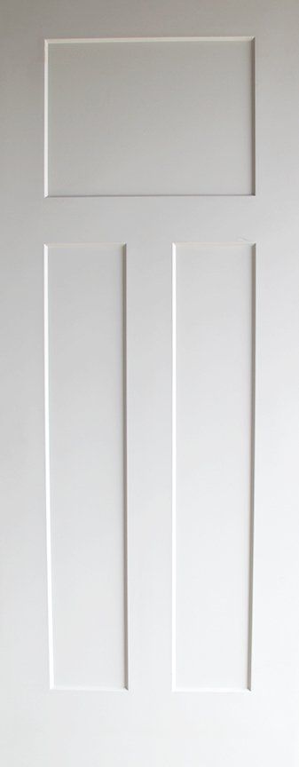 Three panel interior door