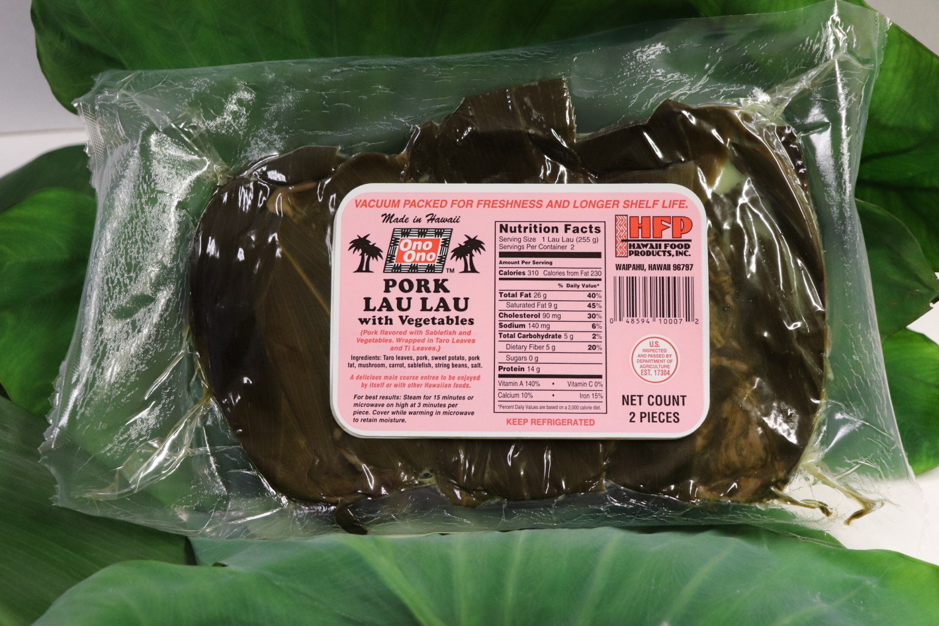 Pork with Vegetable Laulau