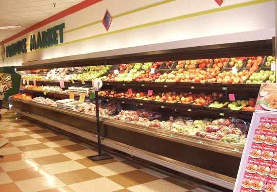 Remodeled produce aisle