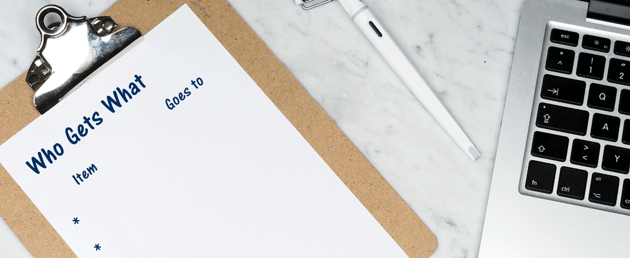 Personal property memo clipboard Clipboard and personal property memorandum list