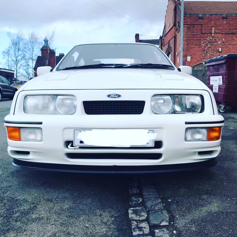 white car