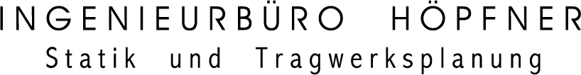 A logo for ingenieurbüro hoffner statick und tragwerksplanung