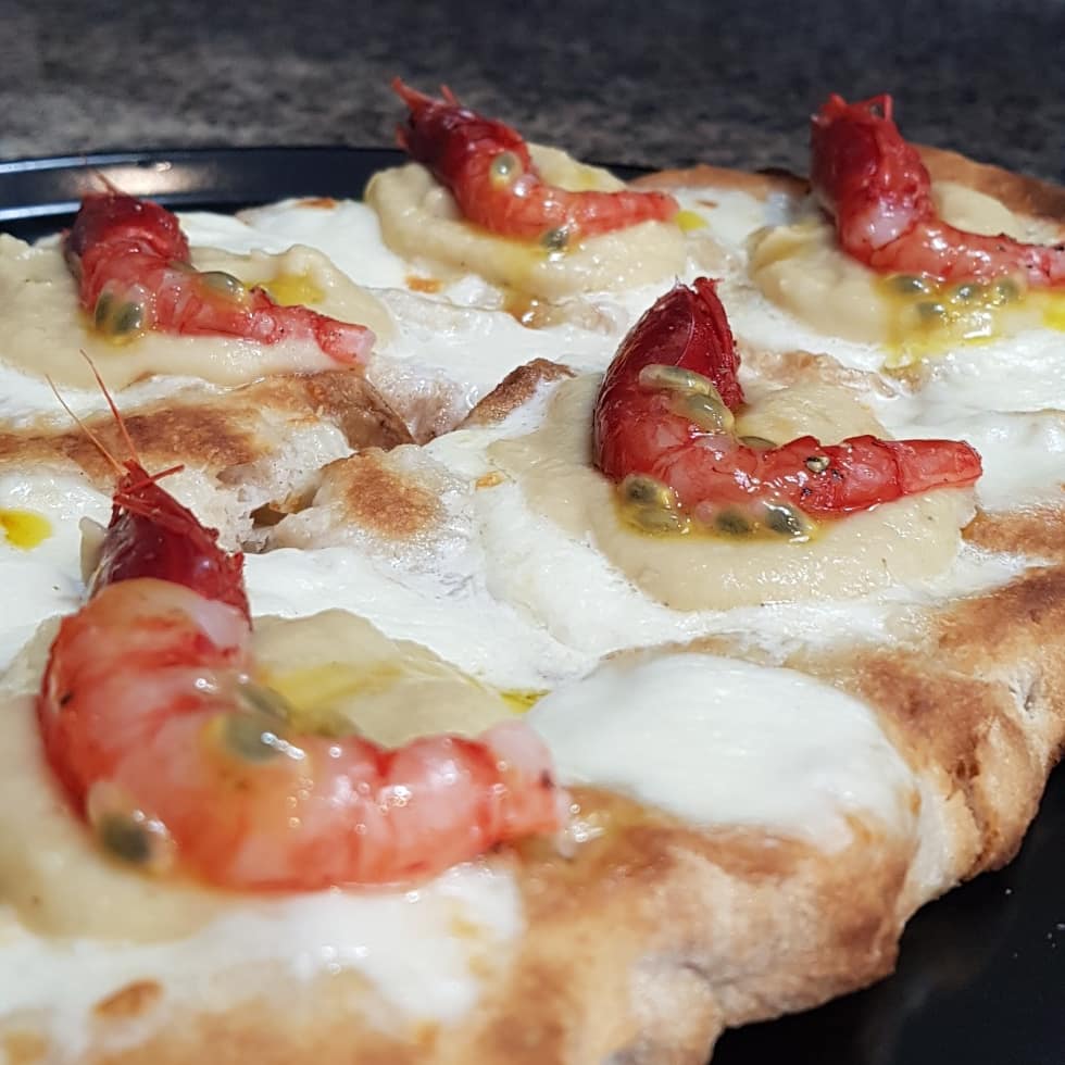 pizza con gameroni