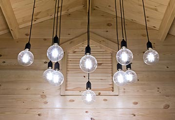 Electric light bulb under the ceiling - Electrical Repairs in Cook, MN Electric light bulb under the ceiling - Electrical Repairs in Cook, MN