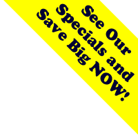 A yellow diagonal banner in the corner with the black text: