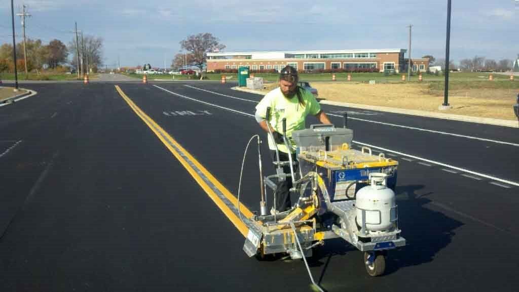 Pavement Striping Services — Pavement Sealing Inc