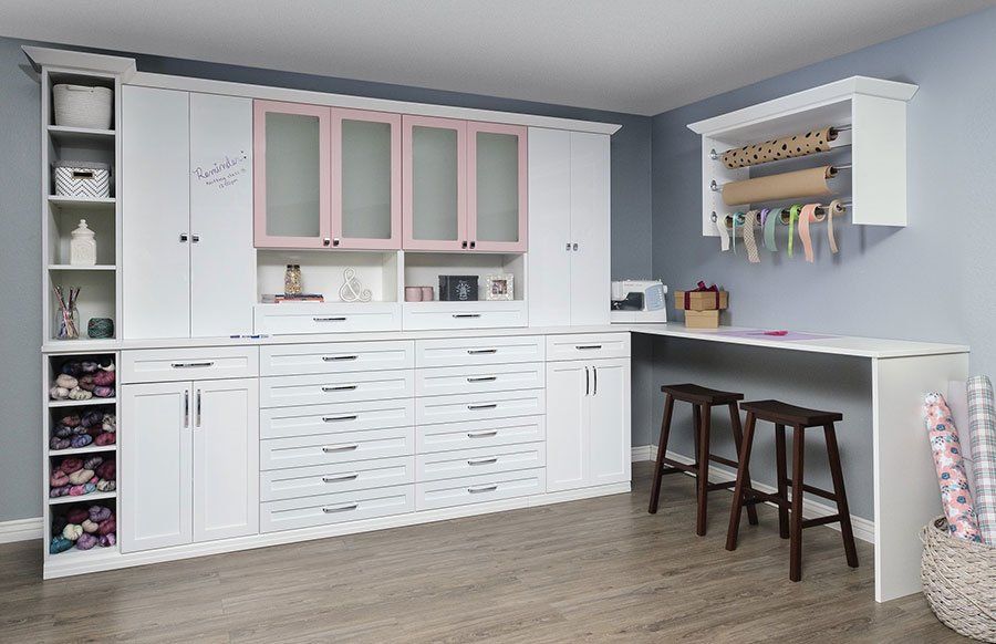 Custom Craftroom Cabinet Installation