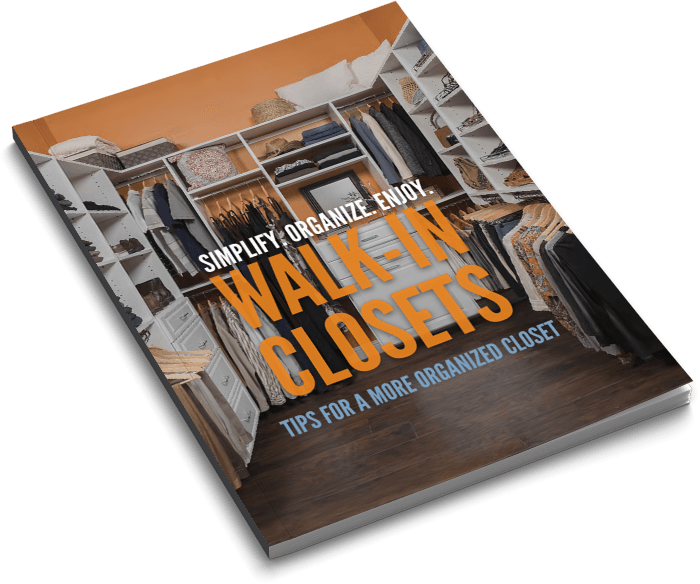 Walk In Closets - Tips for a more organized closet