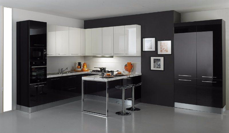 modern white kitchen
