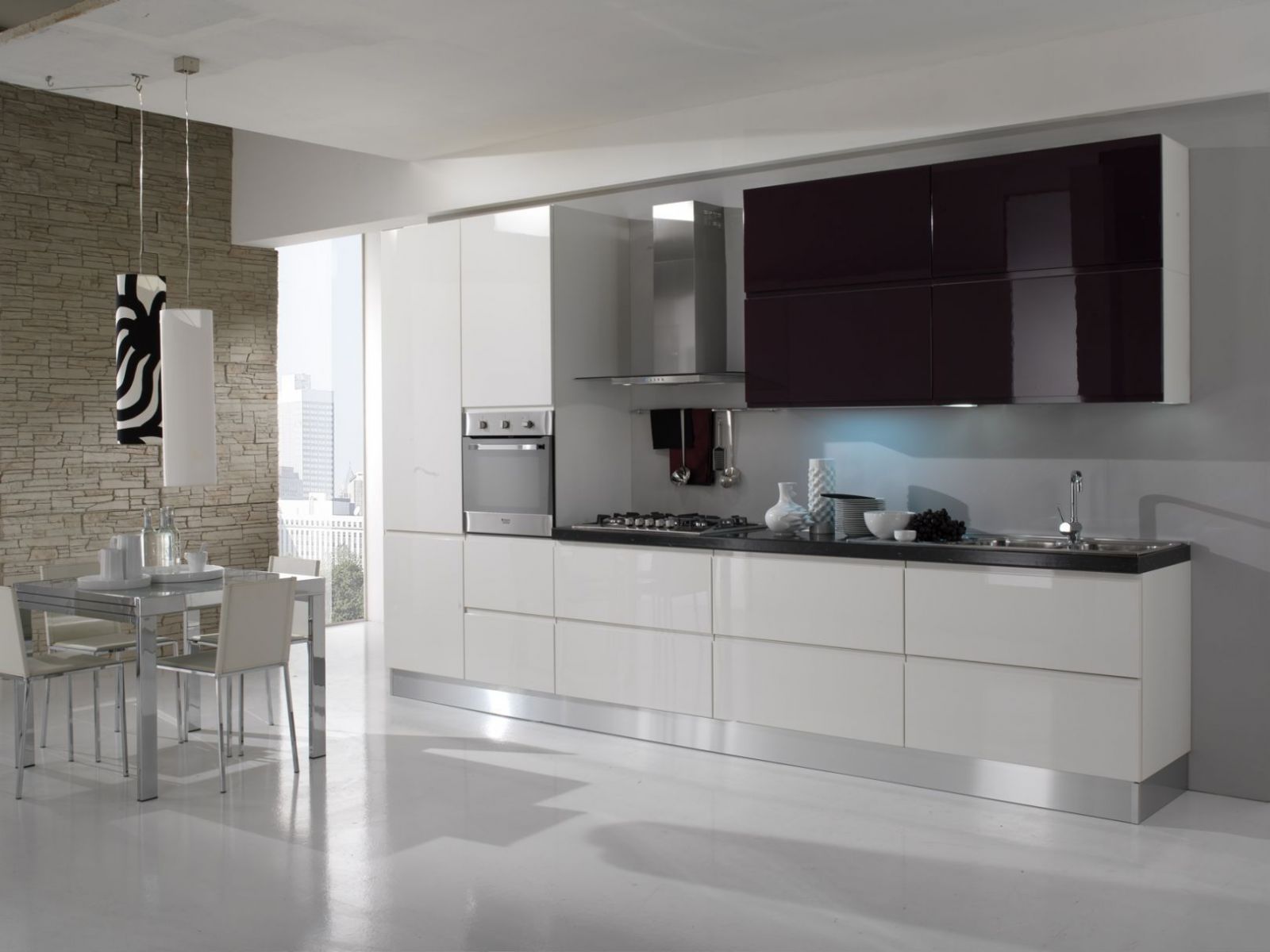 Alina White Bordeaux-modern kitchen islands