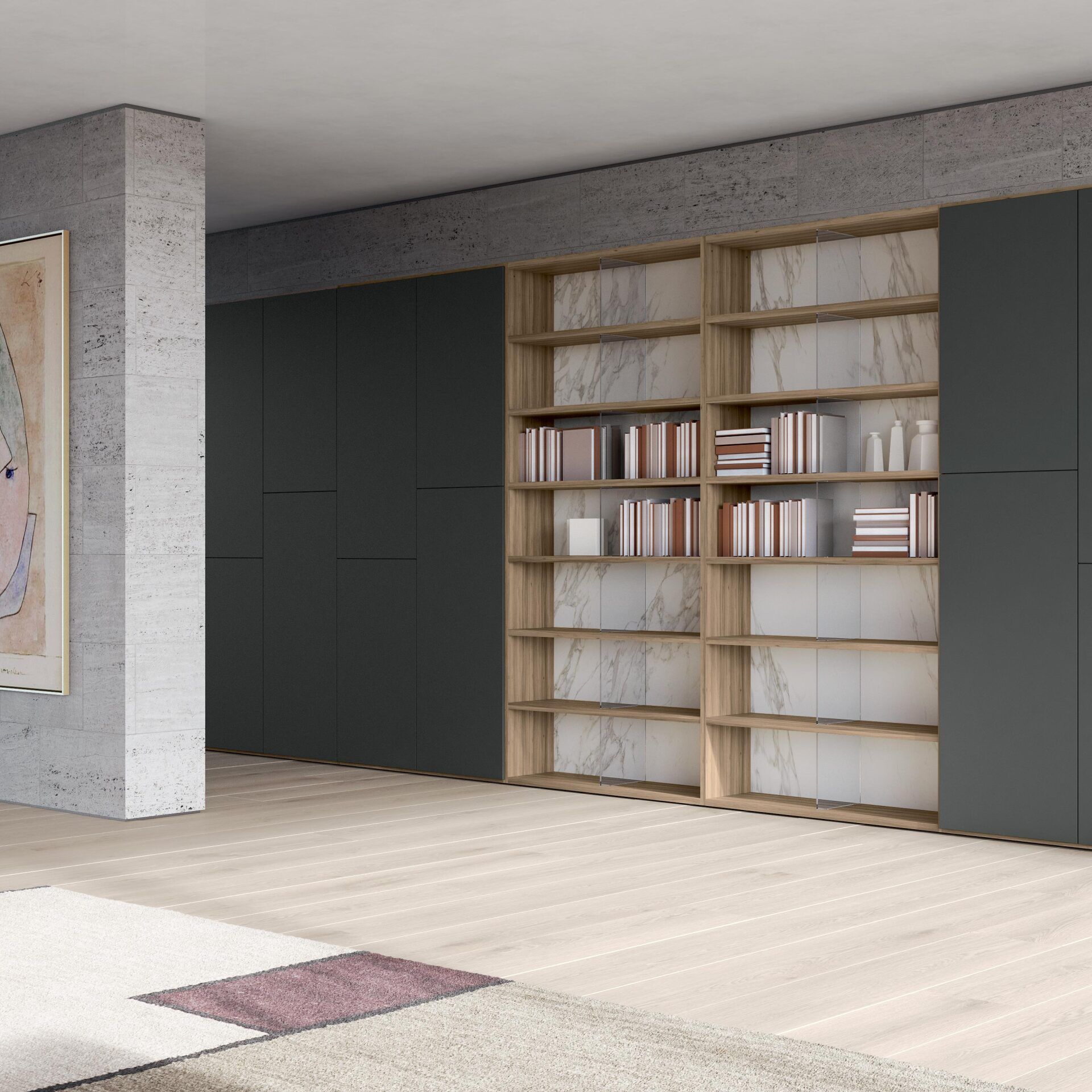 contemporary bookshelf