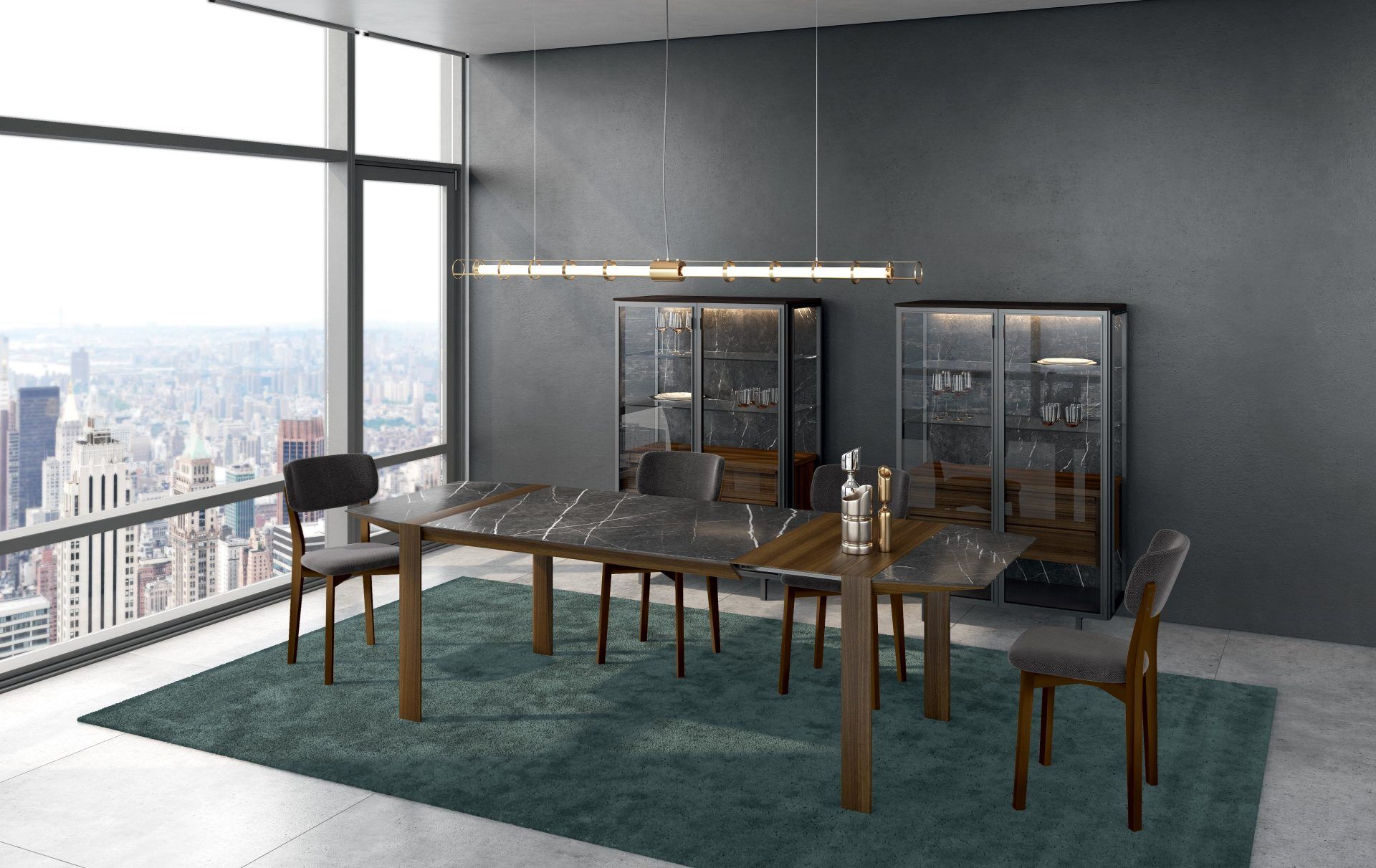 Dining table and chair set