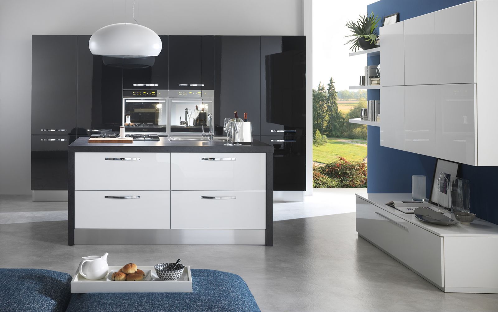 Karima Gloss white-modern colorful kitchens