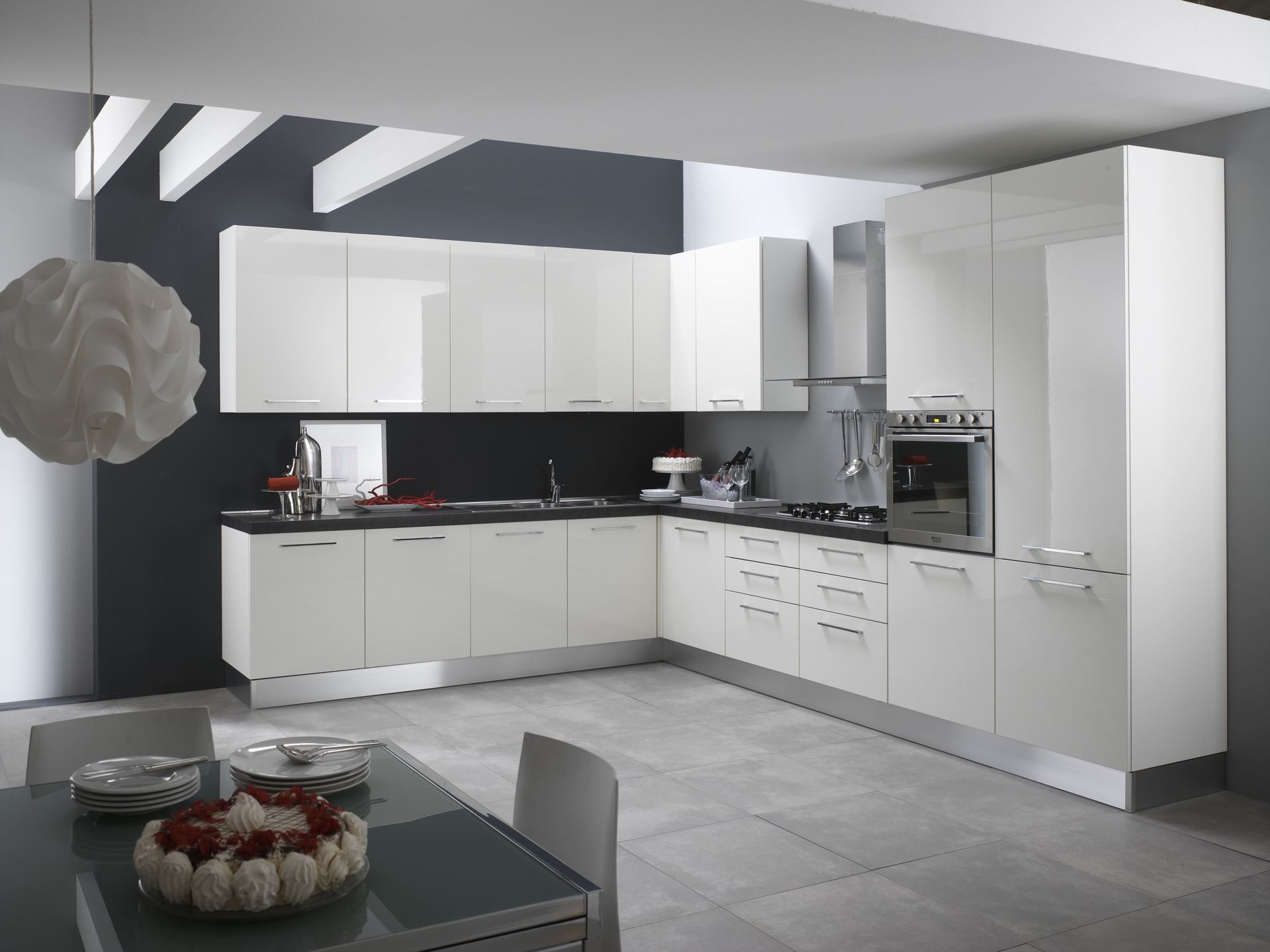 Karima white segnale-modern country kitchen
