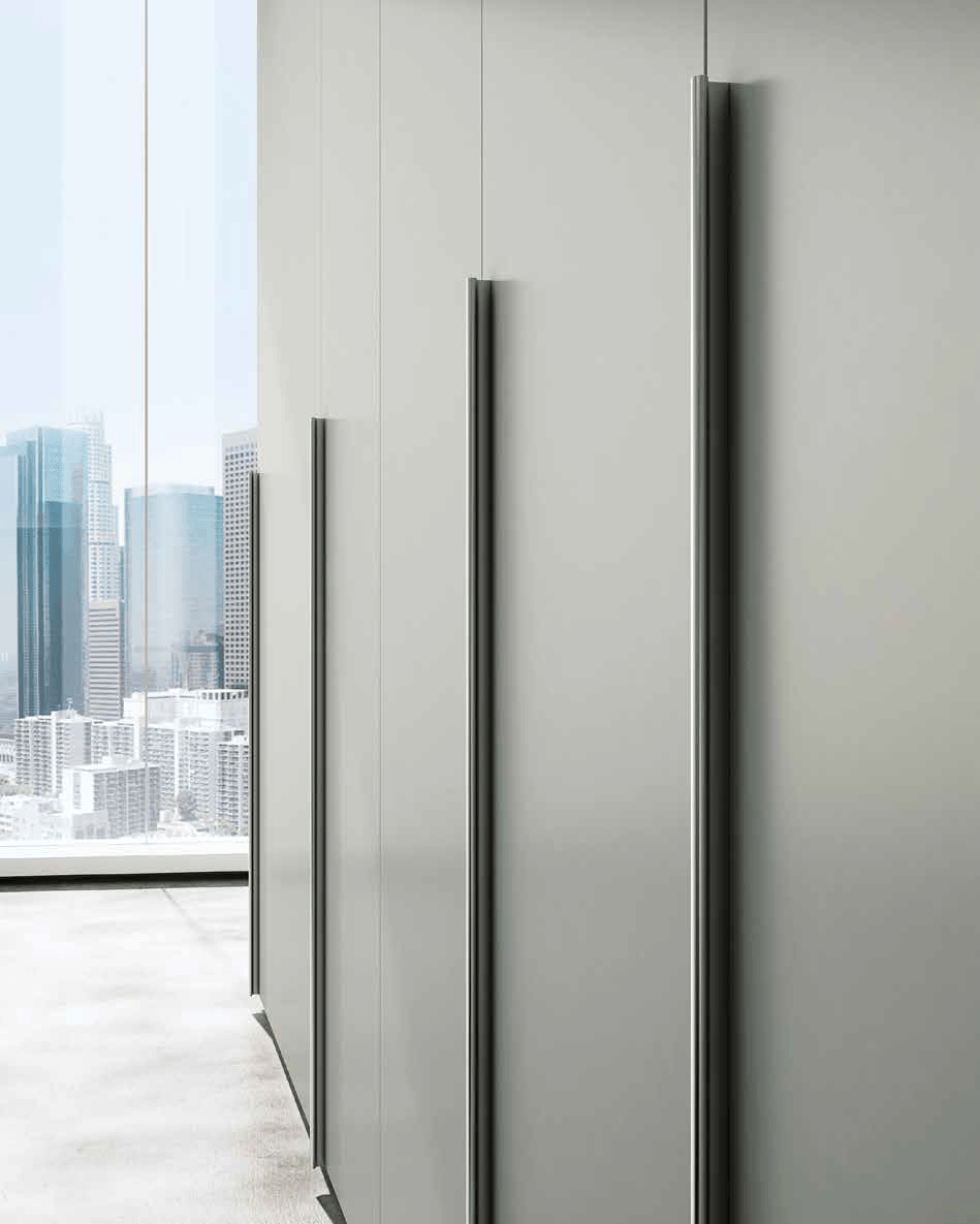 bespoke wardrobe with handles options