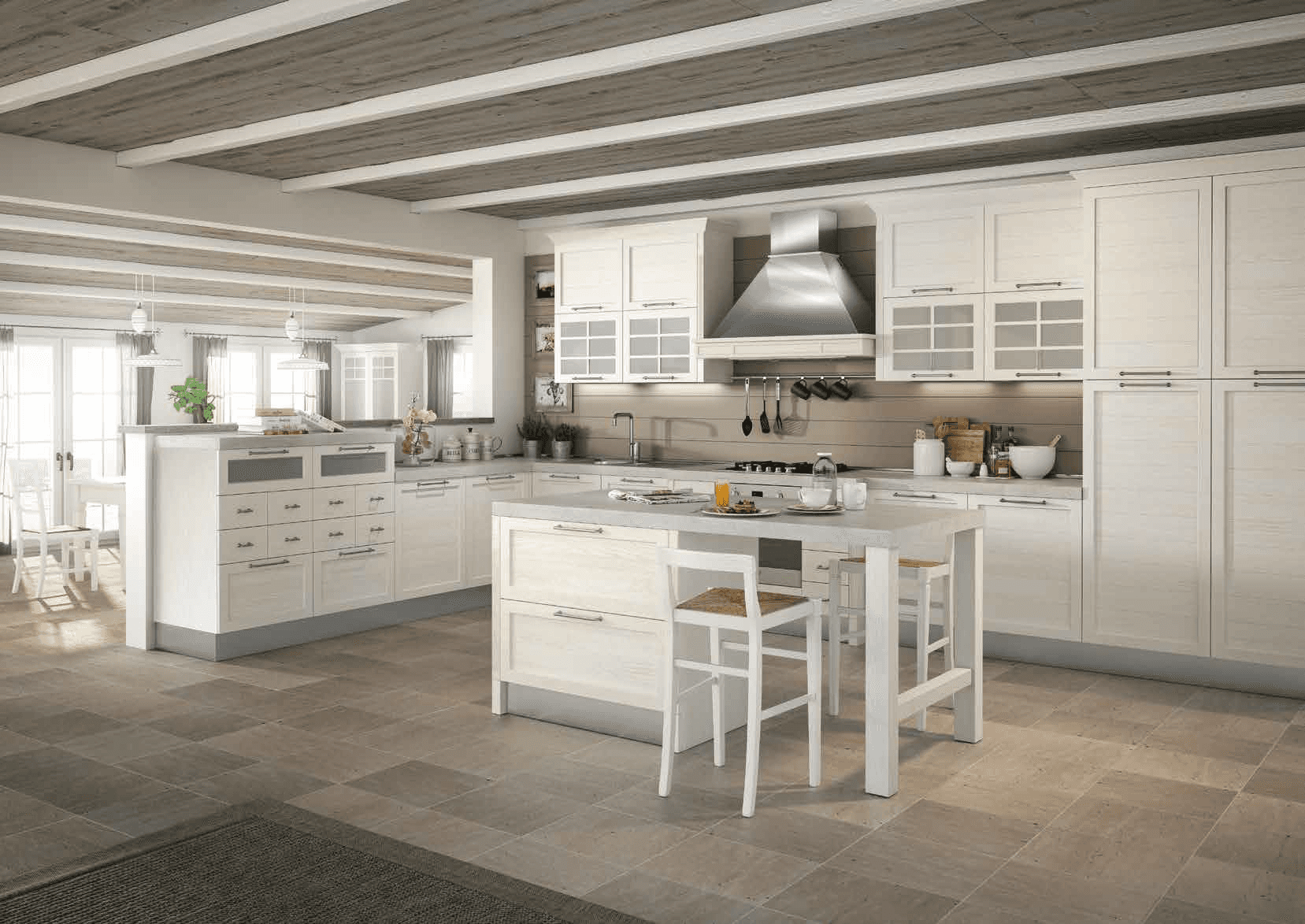 Solid Ciff white-kitchen showrooms east Sussex