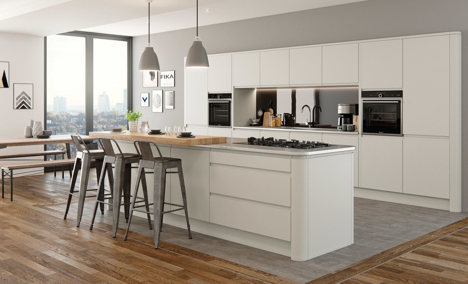 Strada Mate-modern island kitchen lights