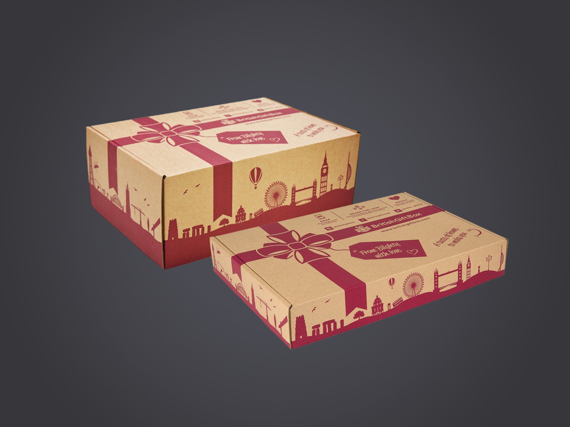 Two gift boxes from British Gift Box