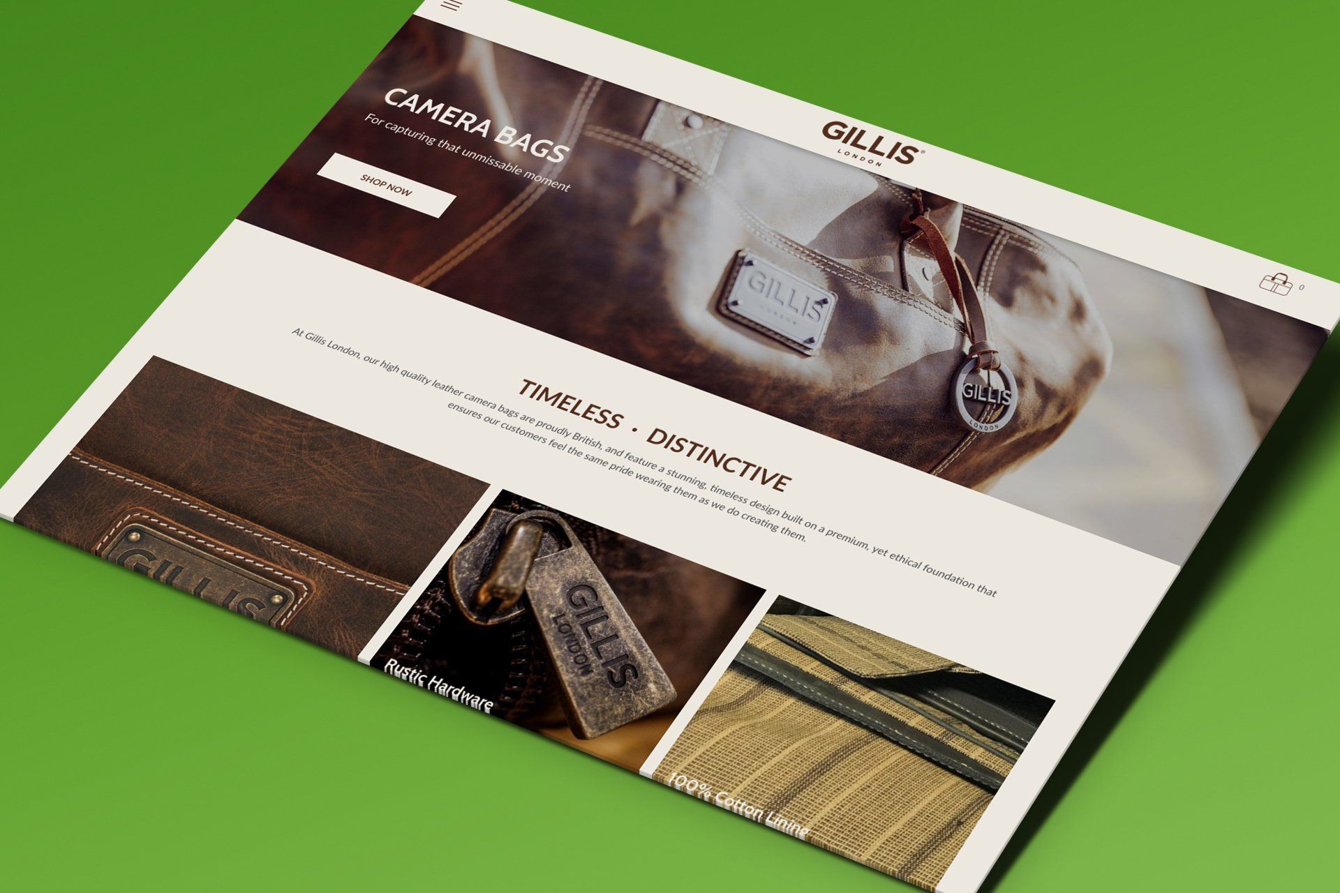 Image of Gillis website