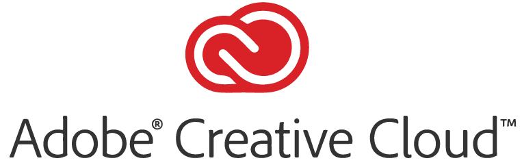 The adobe creative cloud logo is shown on a white background.