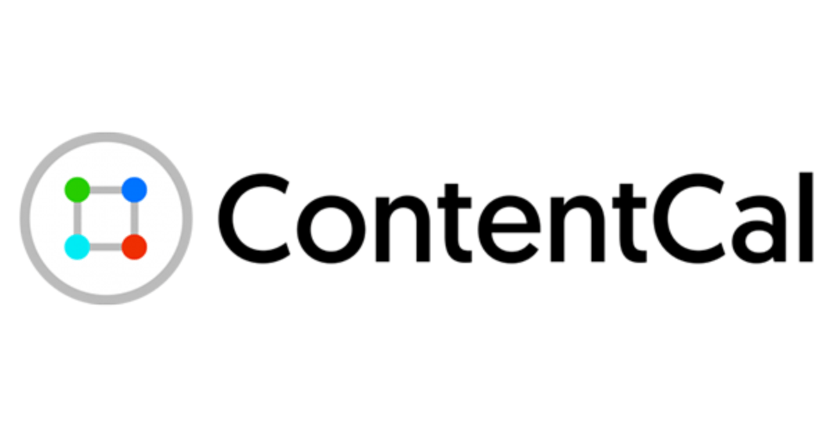 The contentcal logo is on a white background.