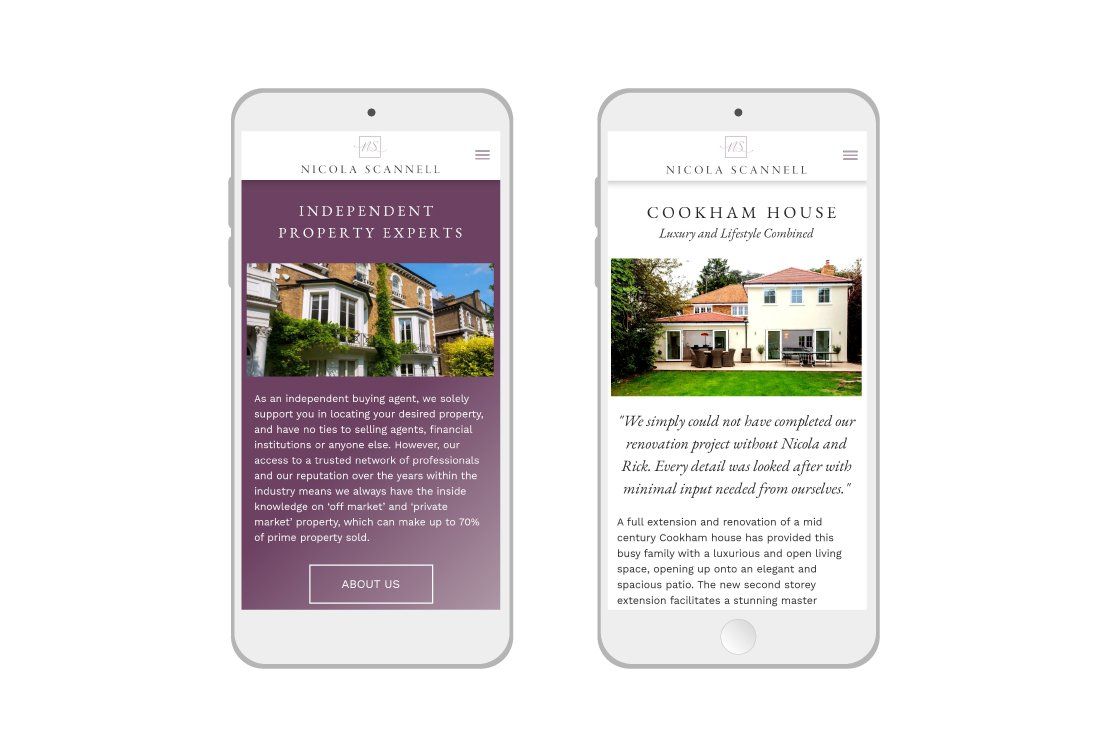 A cell phone with a picture of a house on the screen.