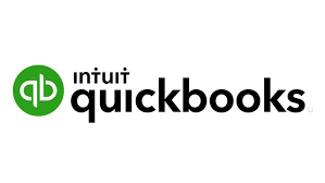 The logo for qb quickbooks is on a white background.